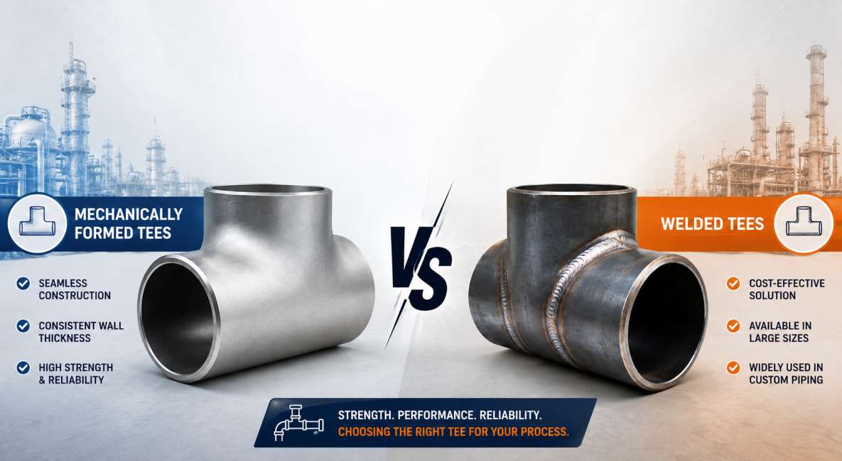 Mechanically formed vs welded tees
