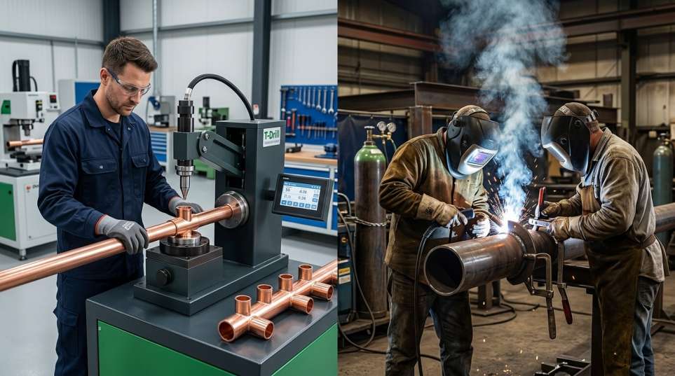 T-Drill collaring vs branch welding