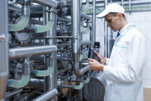 Hygienic stainless steel piping for food processing facilities
